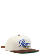 Picante Record Crew Embroidered Cotton cap - Cream - One Size