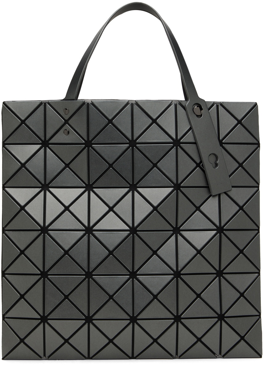 BAO BAO ISSEY MIYAKE Gunmetal Lucent Metallic Tote Bao Bao Issey