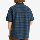 Polar Skate Co. Men's Stripe Surf Polo Shirt in Neptune Blue