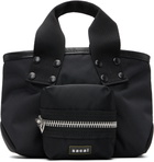 sacai Black Small Pocket Tote