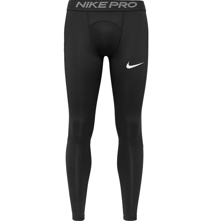 Photo: Nike Training - Pro Logo-Print Dri-FIT Tights - Black