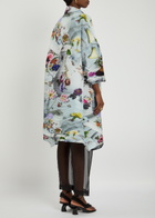 Julia Heuer Johan Plissé Seerksucker Coat - Blue - One Size
