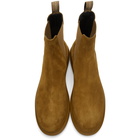 Alexander McQueen Beige Suede Chelsea Boots