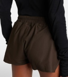 Rick Owens Fog suede shorts