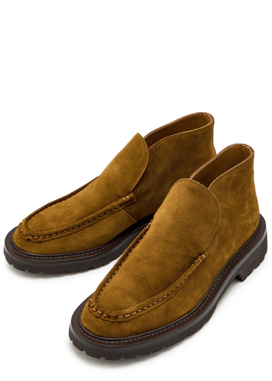 Legres Suede Loafers Tan