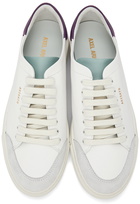 Axel Arigato White & Purple Clean 90 Triple Sneakers