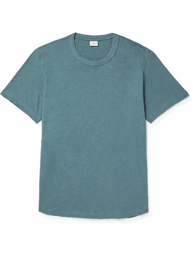 Photo: Onia - Slub Cotton-Jersey T-Shirt - Blue
