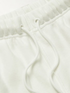 Abc. 123. - Tapered Logo-Appliquéd Cotton-Jersey Sweatpants - White