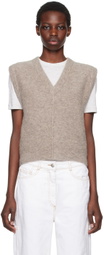 Lauren Manoogian Brown V-Neck Top