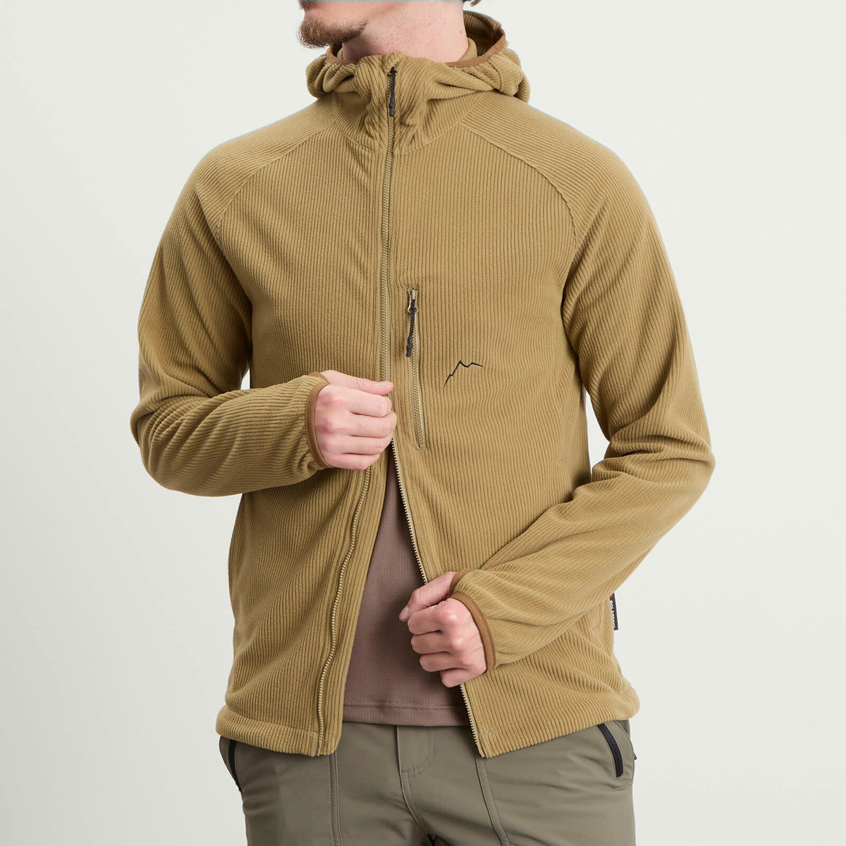CAYL Men's Thermal Pro Hooded Jacket in Light Olive