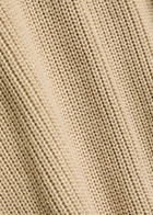 Lardini Ribbed Knit Cotton Polo Shirt Beige