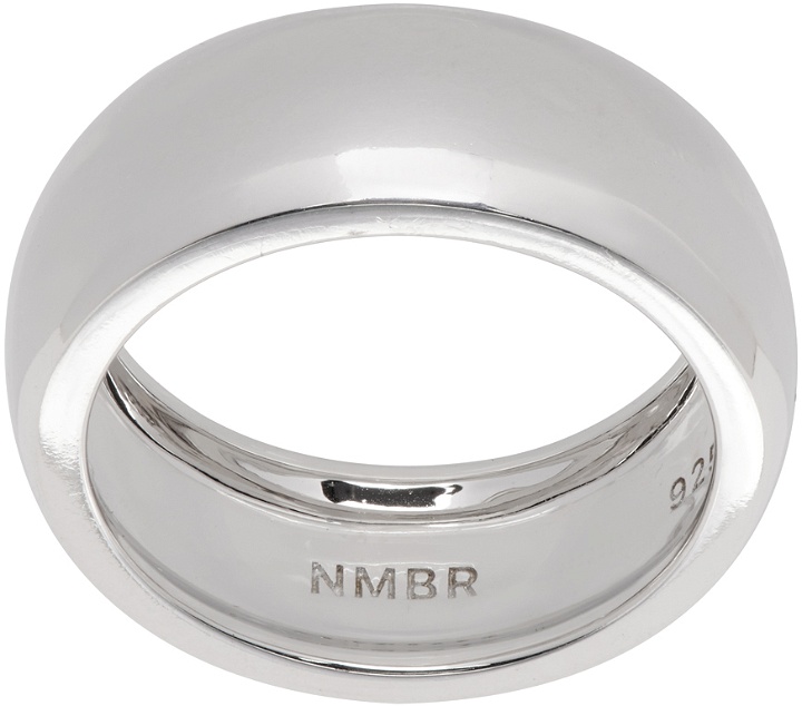 Photo: Numbering Silver Medium Volume Band Ring