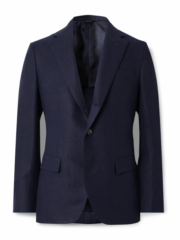 Photo: Loro Piana - Linen Suit Jacket - Blue