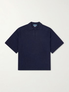 Blue Blue Japan - Knitted Polo Shirt - Blue