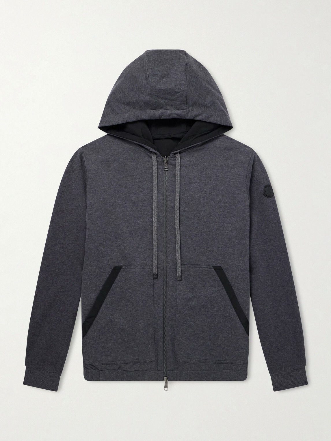 Moncler - Cotton Zip-Up Hoodie - Gray