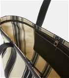 Toteme Striped jacquard canvas tote bag