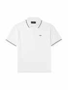 AMIRI - Logo-Embroidered Cotton-Piqué Polo Shirt - White
