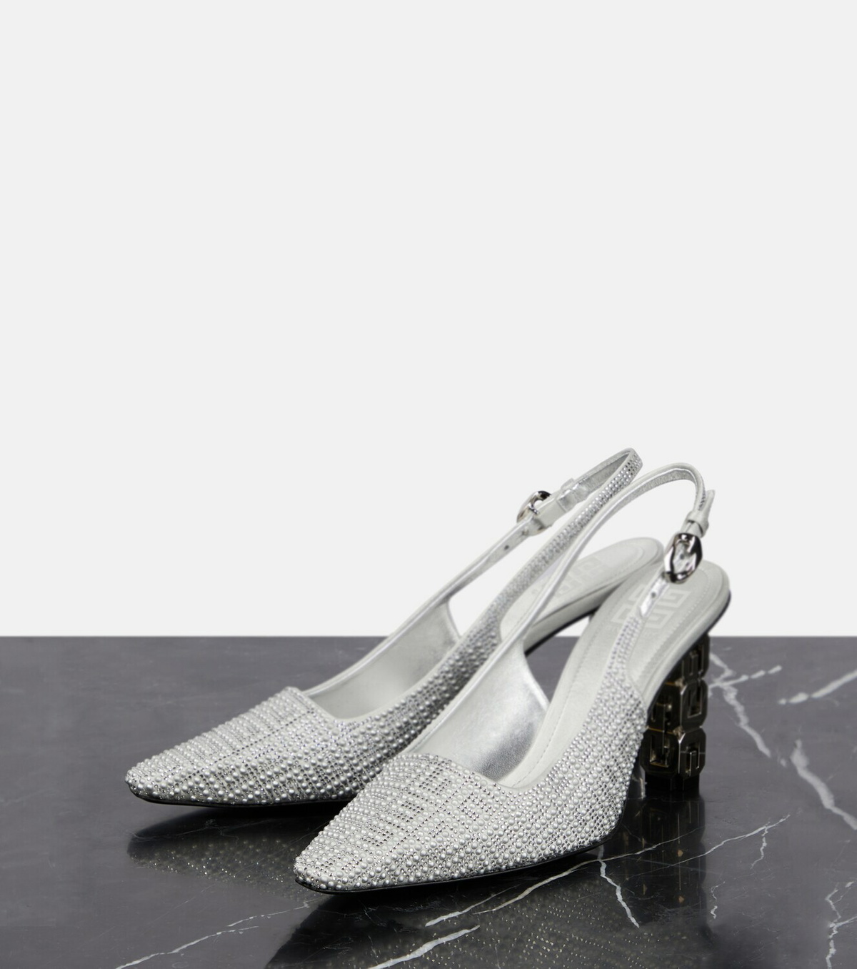 Givenchy G Cube embellished slingback pumps Givenchy