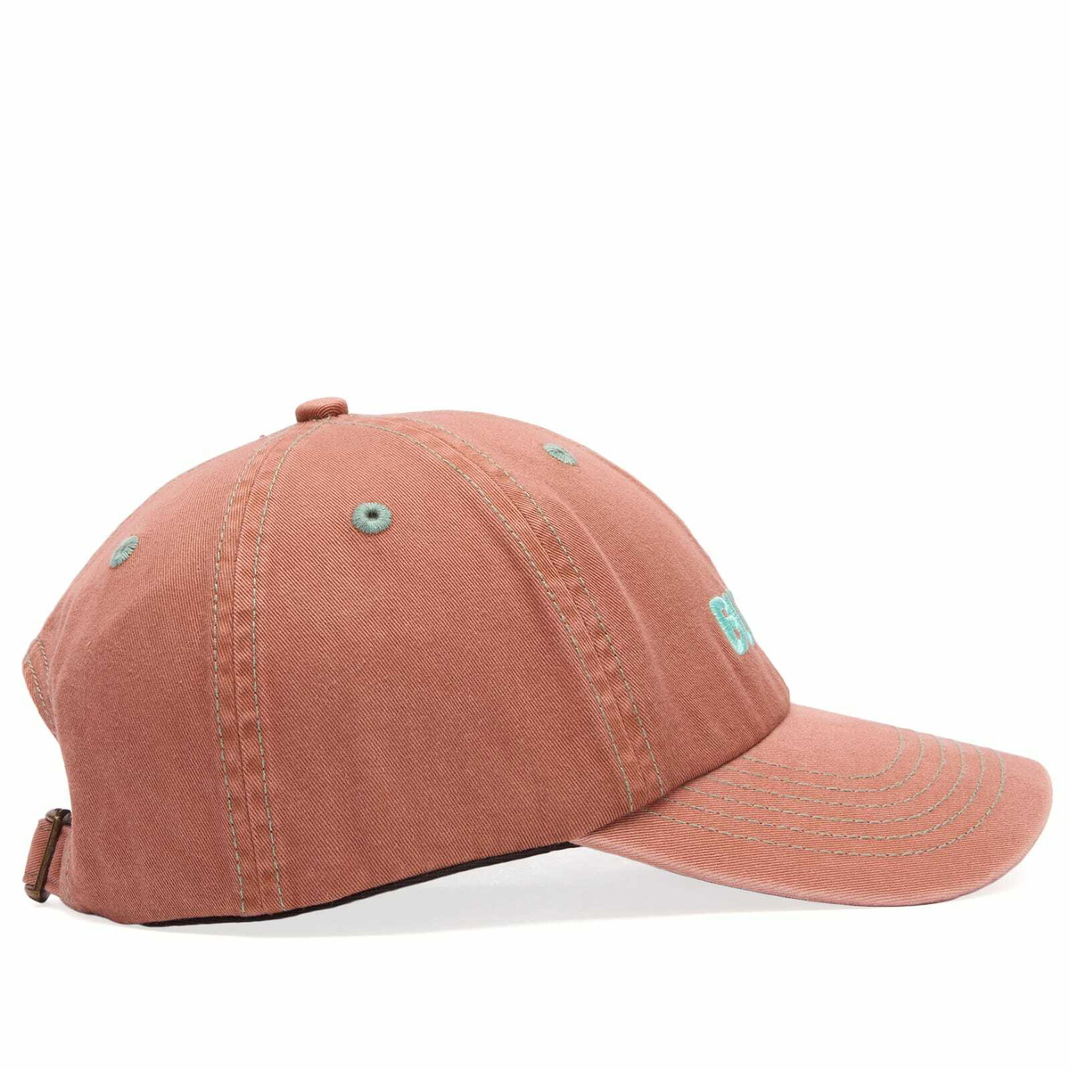 Butter Goods Men's Rounded Logo 6 Panel Cap in Washed Sangria 