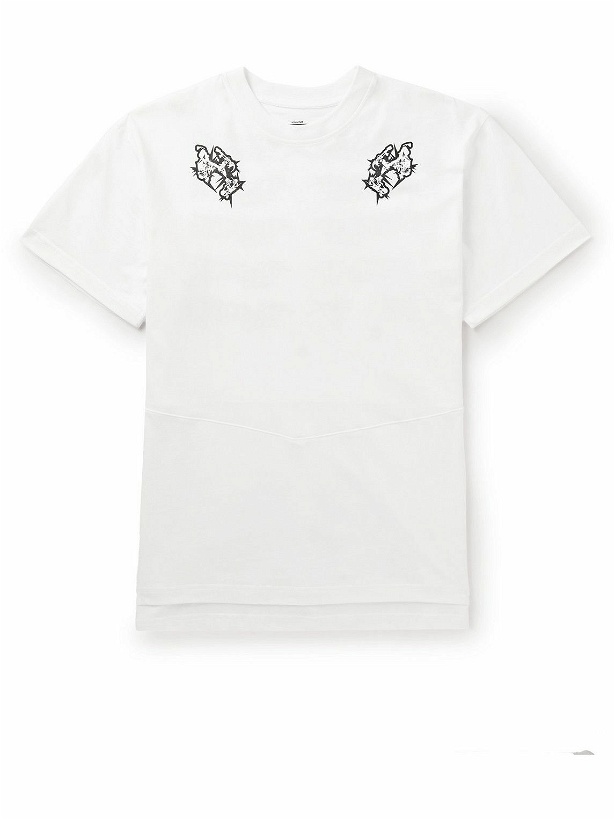 Photo: ACRONYM - Printed Layered Cotton-Jersey T-Shirt - White
