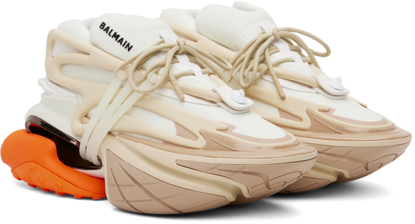 スニーカー BALMAIN Women Sneakers CN1VI730LLSC 0DA CREME beige Balmain Women's B-Bold Leather & Suede Beige Low Top