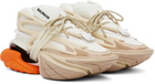 Balmain Beige & White Unicorn Sneakers