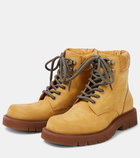 Bottega Veneta Haddock suede combat boots