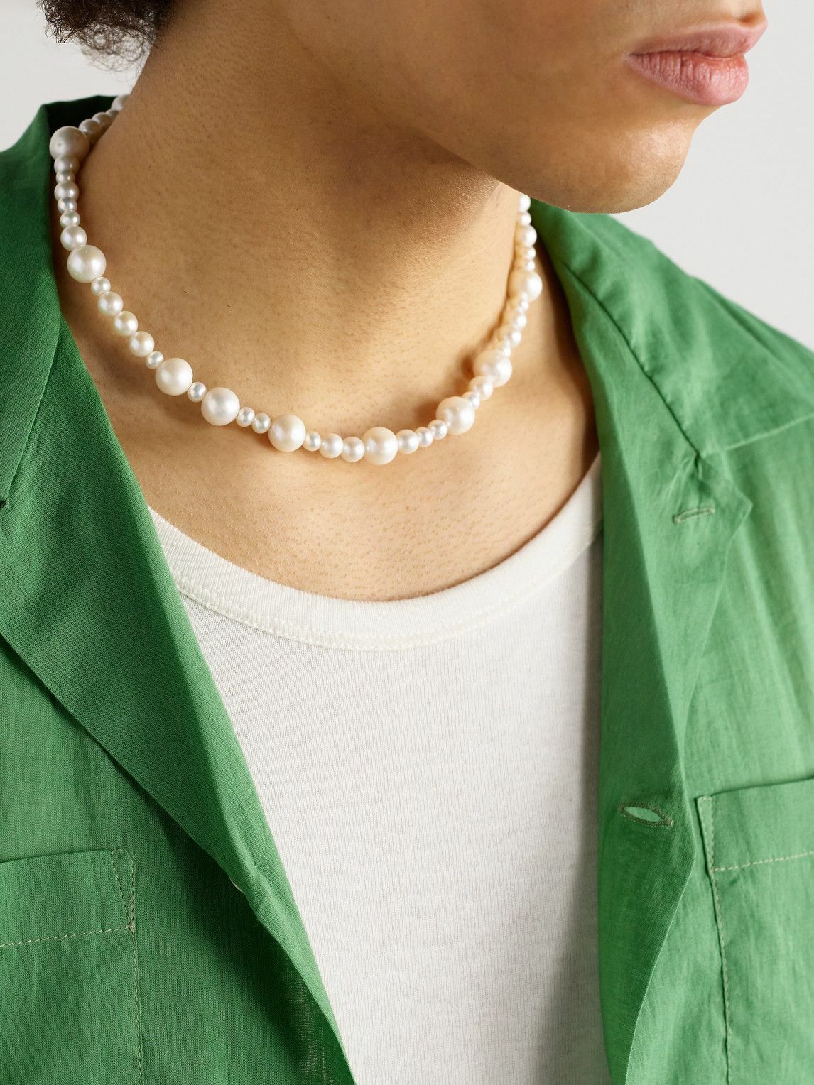 M. Cohen - Perlina Sterling Silver and Pearl Necklace