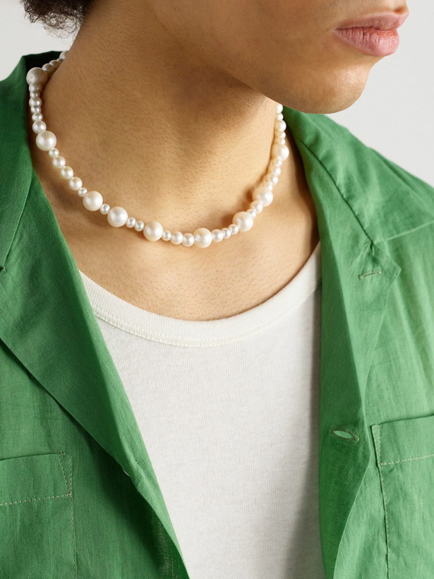 Photo: M. Cohen - Perlina Sterling Silver and Pearl Necklace