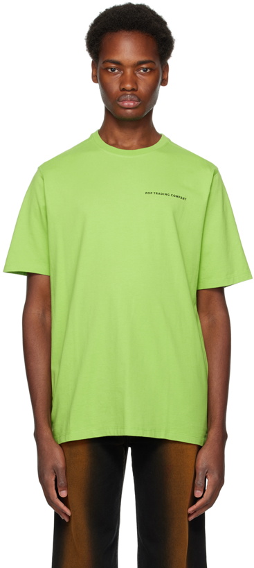 Photo: Pop Trading Company Green Printed T-Shirt
