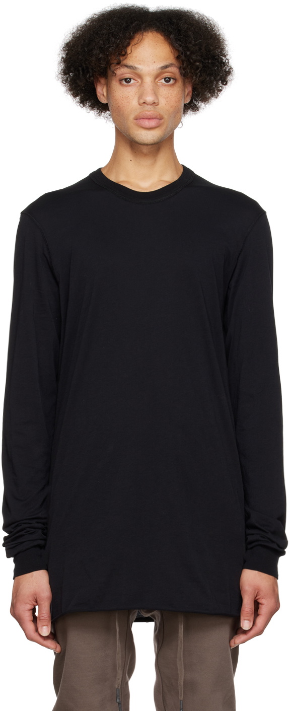 11 by Boris Bidjan Saberi Black Garment-Dyed Long Sleeve T-Shirt