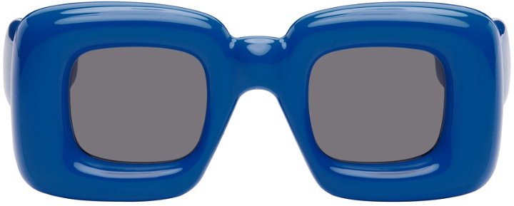Photo: LOEWE Blue Inflated Sunglasses