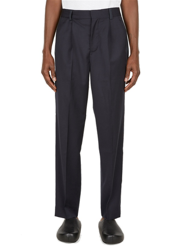 Photo: Tailored Contrast Panel Pants in Blue
