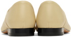 LEMAIRE Beige Leather Slippers