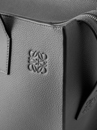 Loewe - Logo-Debossed Full-Grain Leather Tote Bag