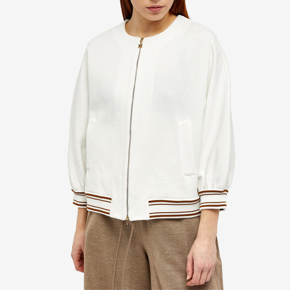 レディース Max Mara Cartone Logo Bomber Jacket