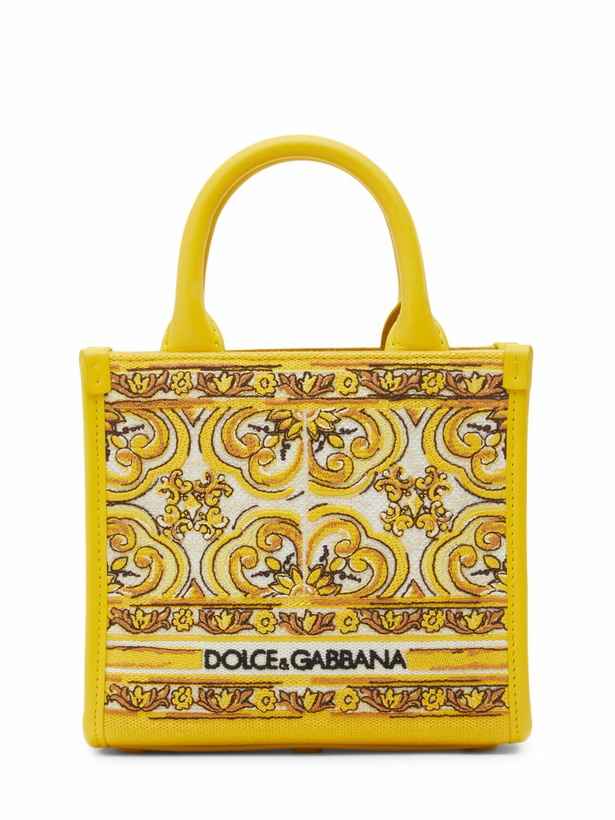 Photo: DOLCE & GABBANA Small Dg Daily Maiolica Jacquard Bag