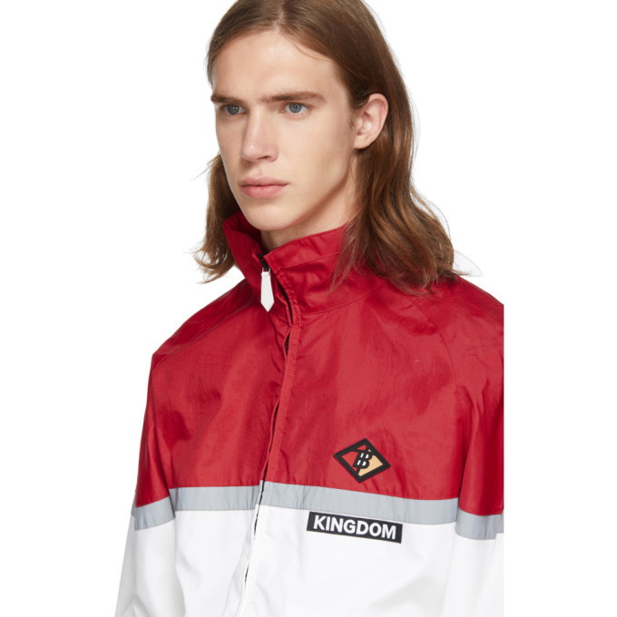 Burberry Red and White Track Jacket Burberry