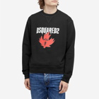 Dsquared2 Men's Horror Maple Leaf Sweatshirt in Black