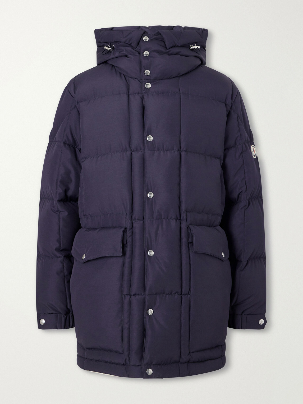 Moncler - Sylmara Logo-Appliquéd Hooded Quilted Shell Down Parka - Blue