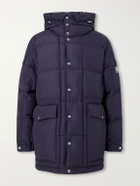 Moncler - Sylmara Logo-Appliquéd Hooded Quilted Shell Down Parka - Blue