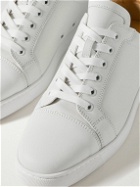 Christian Louboutin - Fun Louis Junior Logo-Debossed Leather Sneakers - Gray