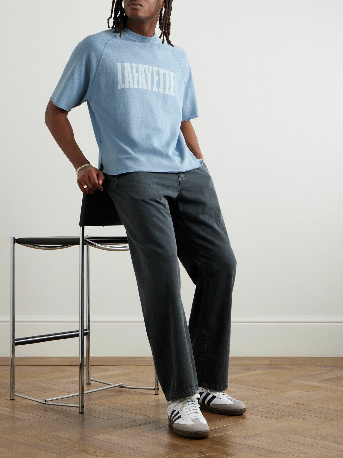 Remi Relief - Lafayette Cotton-Jersey T-Shirt - Blue