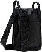 Yohji Yamamoto Black Mini Messenger Bag
