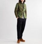 Universal Works - Mill Bakers Patchwork Cotton-Twill Jacket - Green