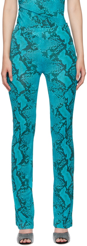 Photo: Atlein Blue Snake Print Trousers