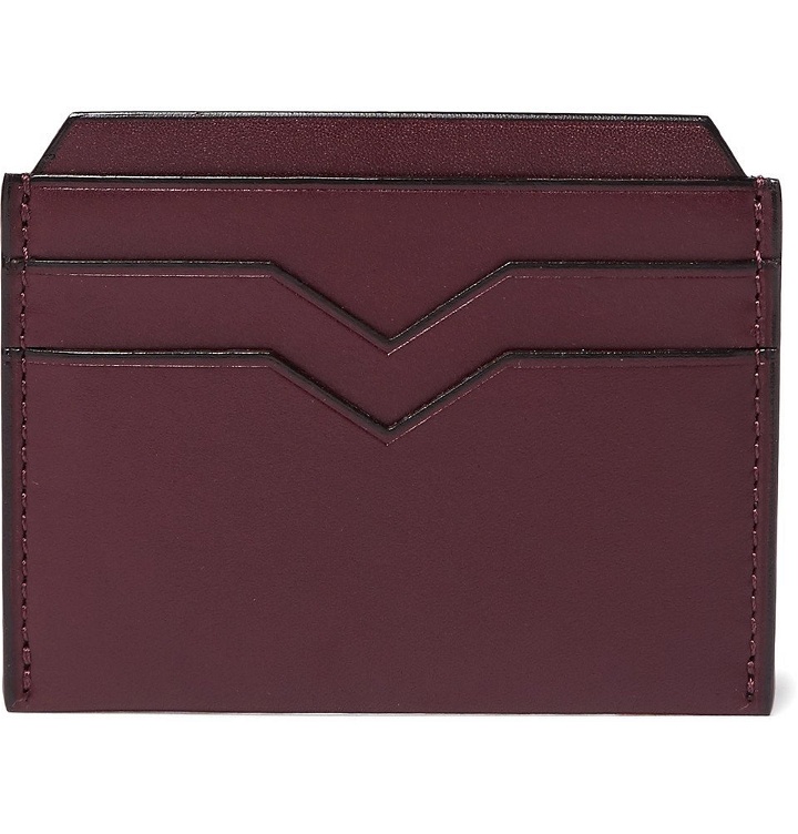 Photo: Valextra - Leather Cardholder - Men - Burgundy