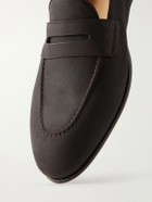 Brioni - Nubuck Penny Loafers - Brown