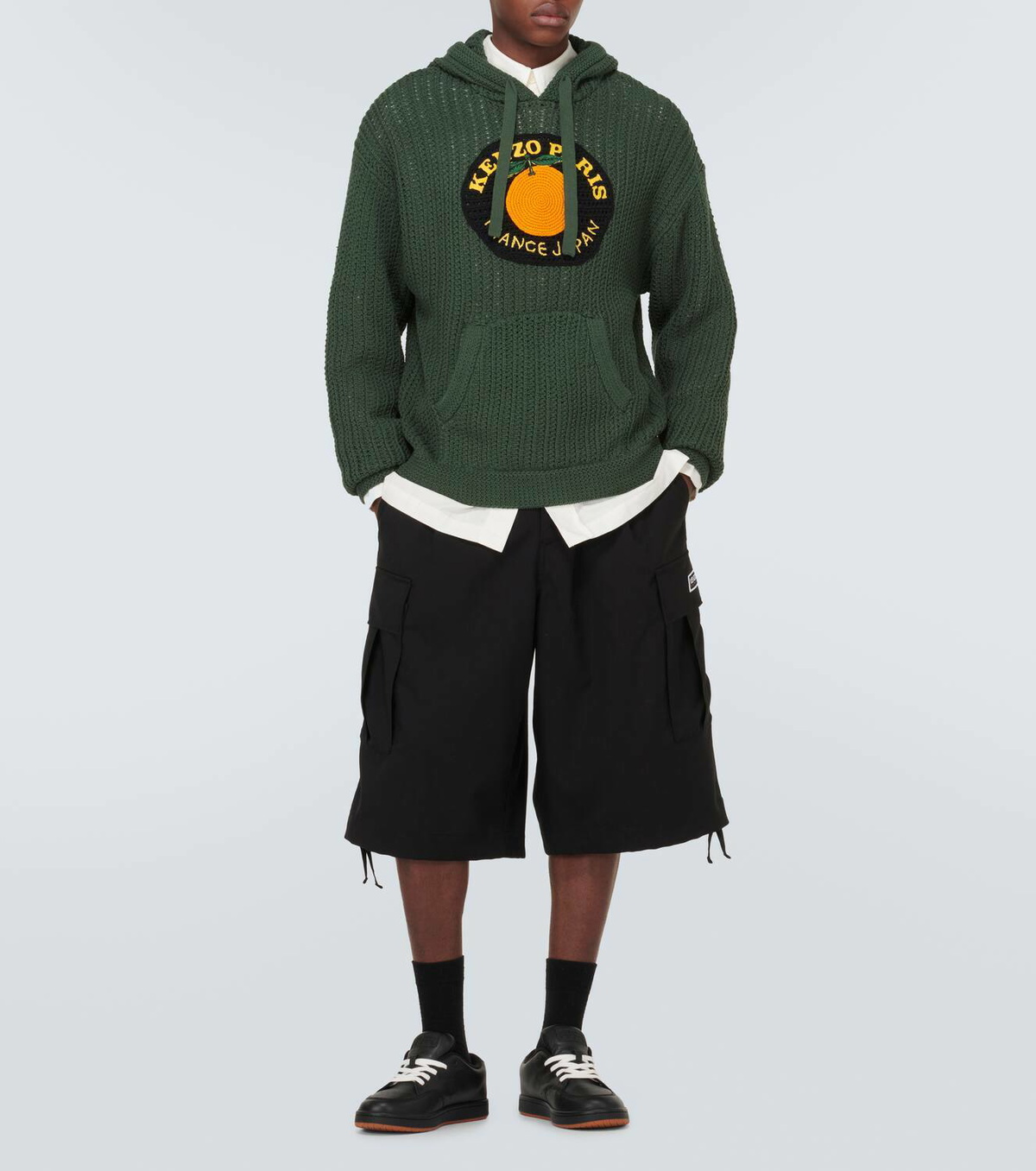 Kenzo フルーツステッカー コットン フーディー Kenzo Fruit Stickers cotton sweatshirt Kenzo
