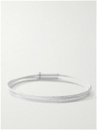 Le Gramme - Triple Turn Le 11G Brushed Sterling Silver Cable Bracelet - Silver